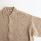 SHETLAND WOOL CASHMERE KNIT CARDIGAN #TOP BEIGE [A24AS01SC]