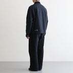 綿オックス 製品加工ブルゾン #BLACK [HP-J016-051]