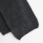 LIGHT CASHMERE KNIT STOLE #CHARCOAL [A25AM07CJ]
