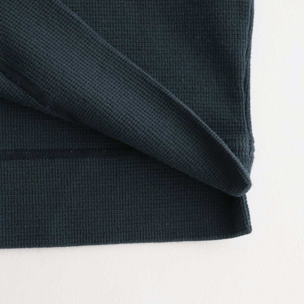 FSSOT | 製品染 30/-スパンポリエステルワッフル クルーネックオーバーサイズプルオーバー #DARK GREY [GE_FR1203TF]