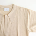 GIMA KNIT POLO SHIRTS #ECRU [25880601]