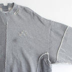 OVERSIZED RECONSTRUCTION SWEAT LS #GREY [ST.839]