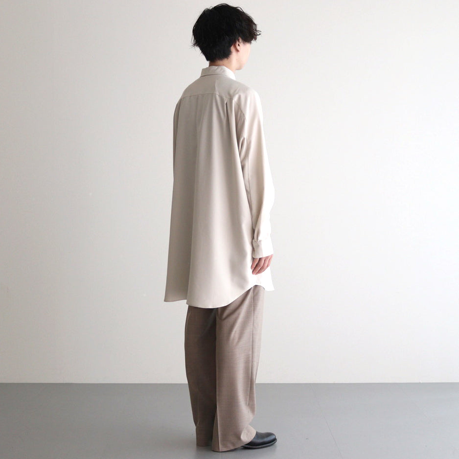 ヨークスリーブシャツ-P #IVORY [D224-T710-P]