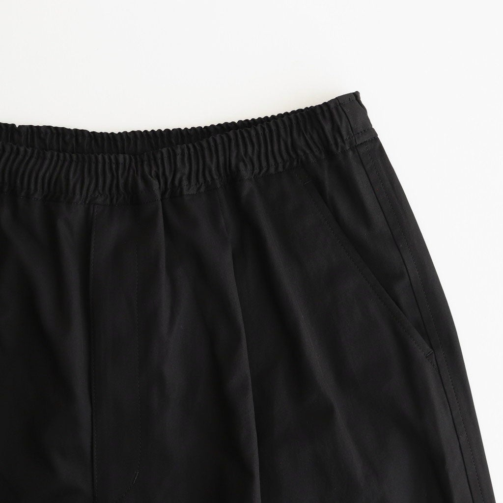 綿ギャバ イージーパンツ #BLACK [HO-P030-051]