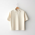 HIGH GAUGE PIQUE POLO #IVORY [A25SP01HK]