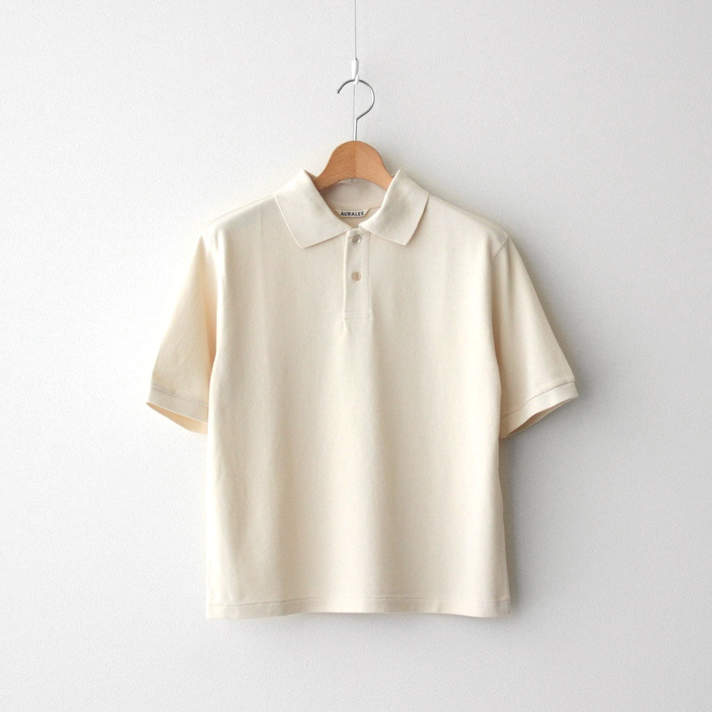 HIGH GAUGE PIQUE POLO #IVORY [A25SP01HK]