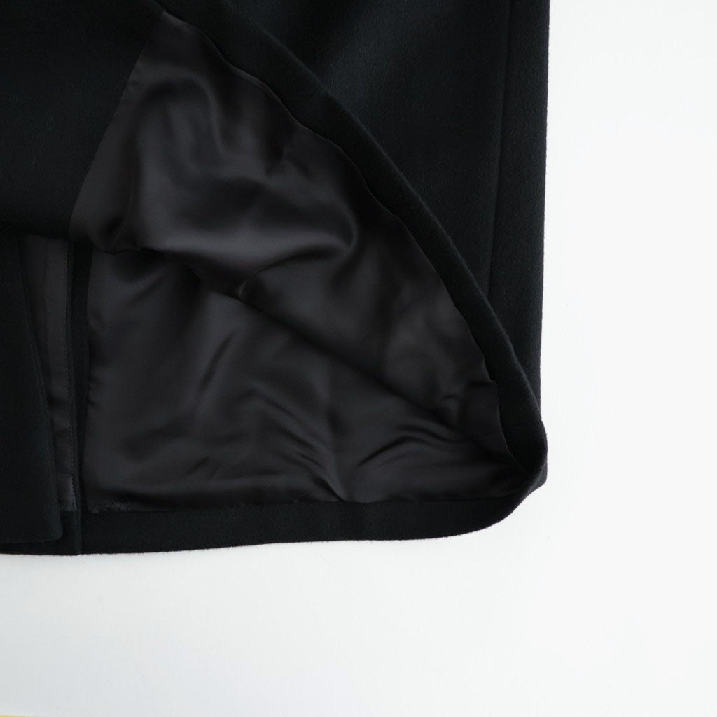 WOOL CASHMERE RAGLAN SLEEVE BALMACAAN COAT #BLACK [ST.1535]