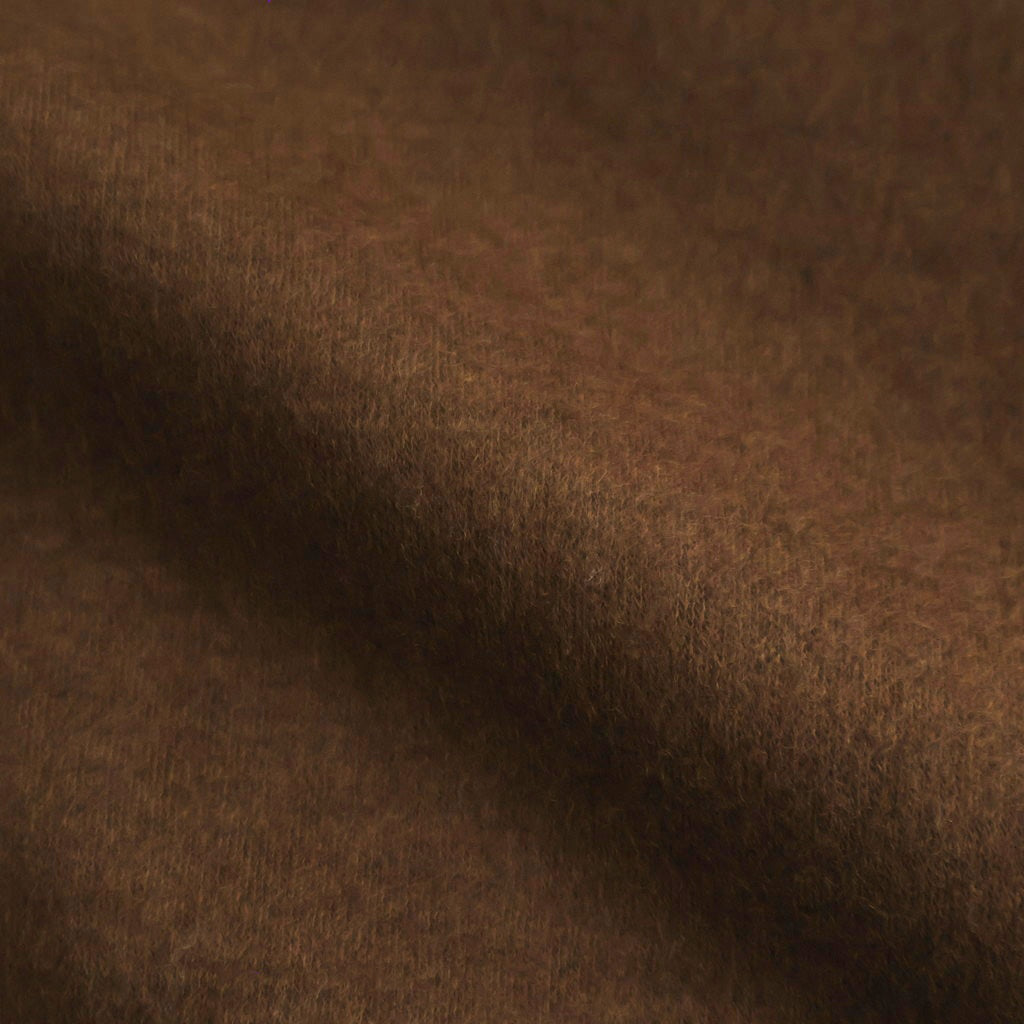 Wool Smooth Flannel Oversized Regular Collar Shirt #BROWN [GU253-50221B]