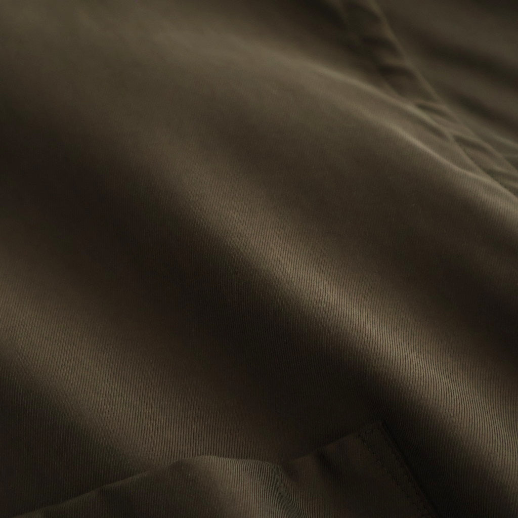 CUPRO TWILL OVERSIZED LS SHIRT #DARK BROWN [ST.1459]