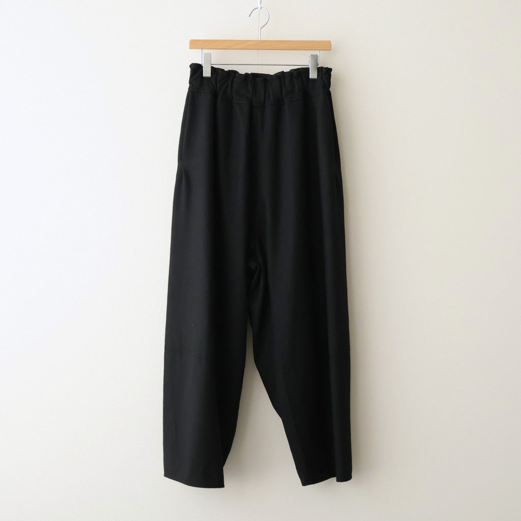 FSHGPT - ウールシーチング ・ ガーメントウォッシュ イージーパンツ #95 Black [SN_FR1604PF]