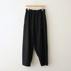 FSHGPT - ウールシーチング ・ ガーメントウォッシュ イージーパンツ #95 Black [SN_FR1604PF]