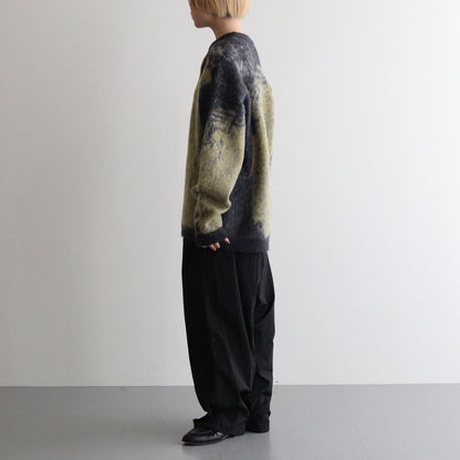 JACQUARD MOHAIR SWEATER #YELLOW [YK24FW0815S]