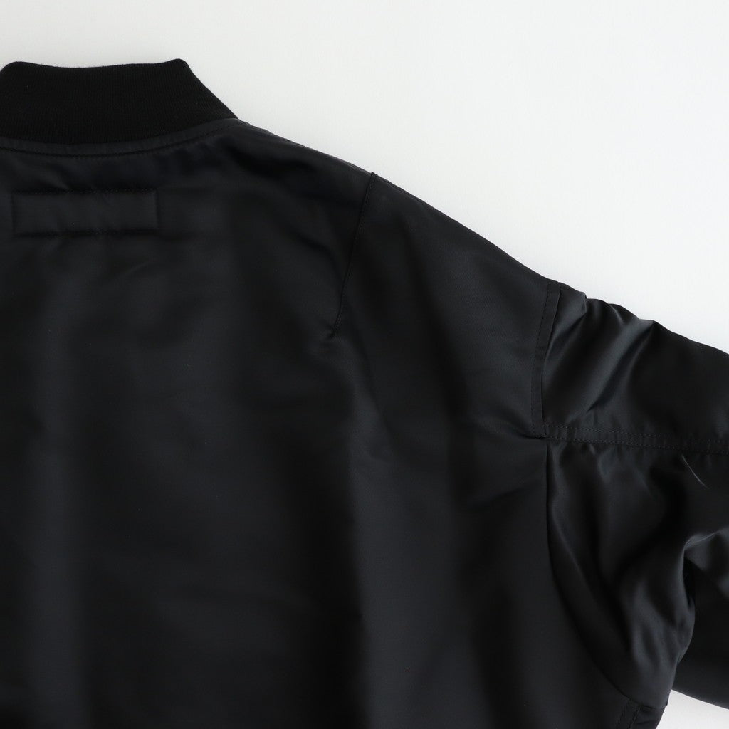 綿ナイロンダブルツイルブルゾン #BLACK [HP-J003-051]