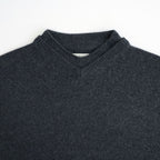 COMFORT TOUCH DOUBLE COLLAR PULLOVER #CHARCOAL GRAY [N0055]