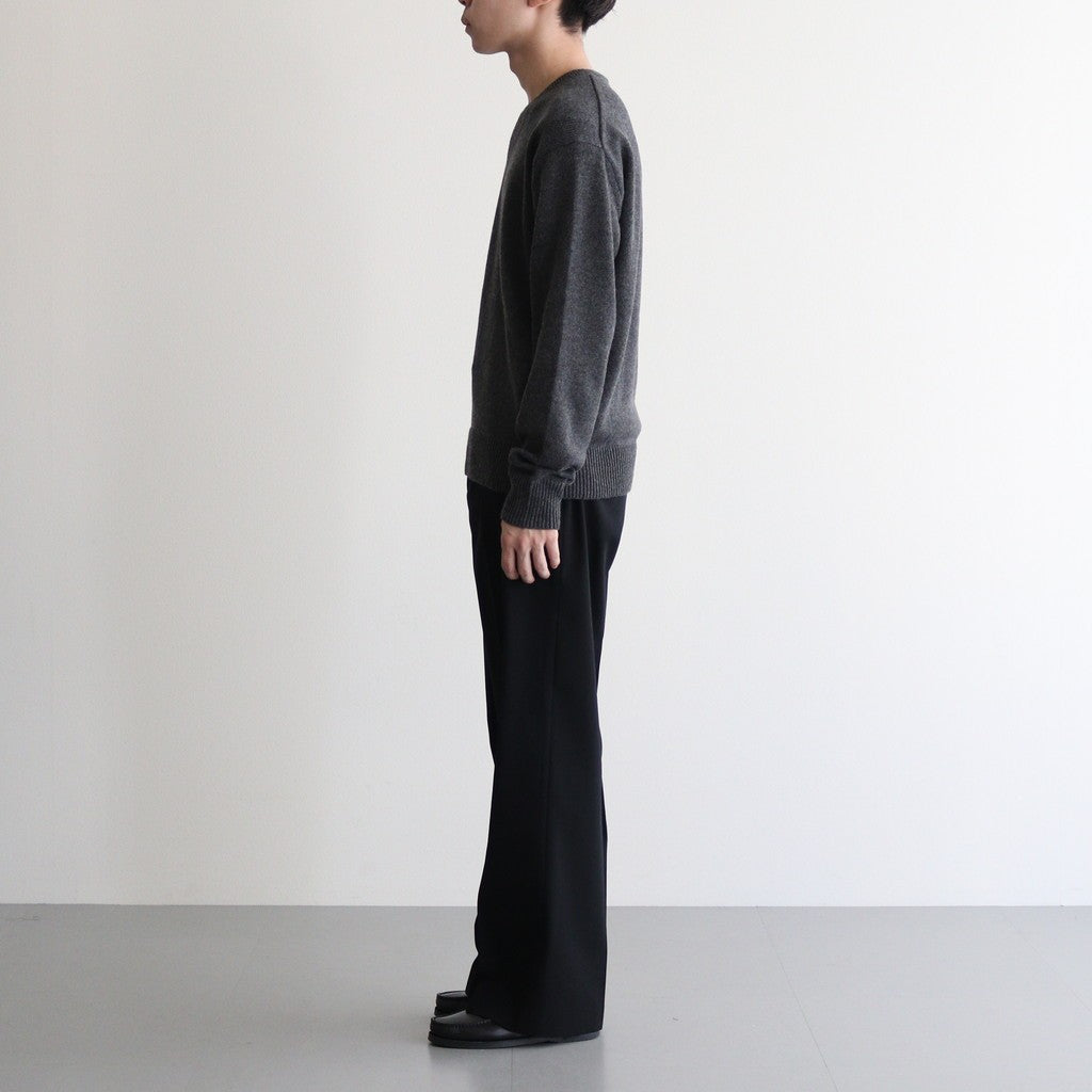 スーツ WOOL MAX GABARDINE SLACKS LIGHT WOOL MAX GABARDINE SLACKS #TOP BLACK [A25AP05MG] – ciacura