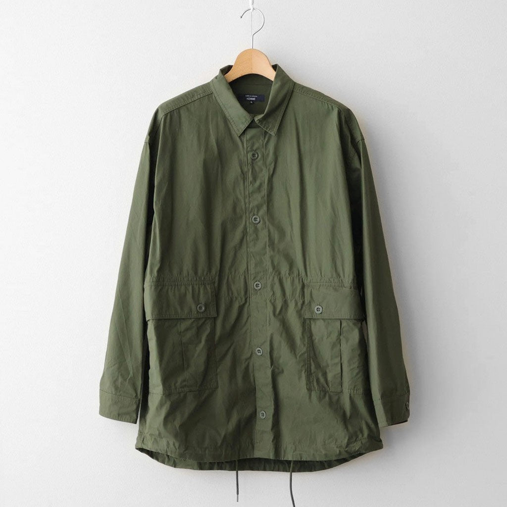 綿ウェザー 製品洗シャツジャケット #KHAKI [HP-B024-051]