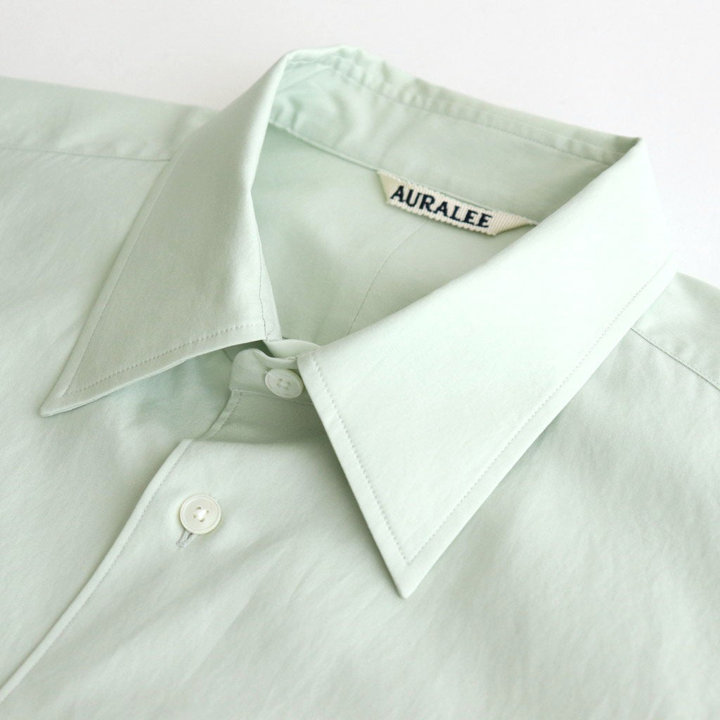 WASHED FINX TWILL SHIRT #LIGHT KHAKI [A25AS01TN]