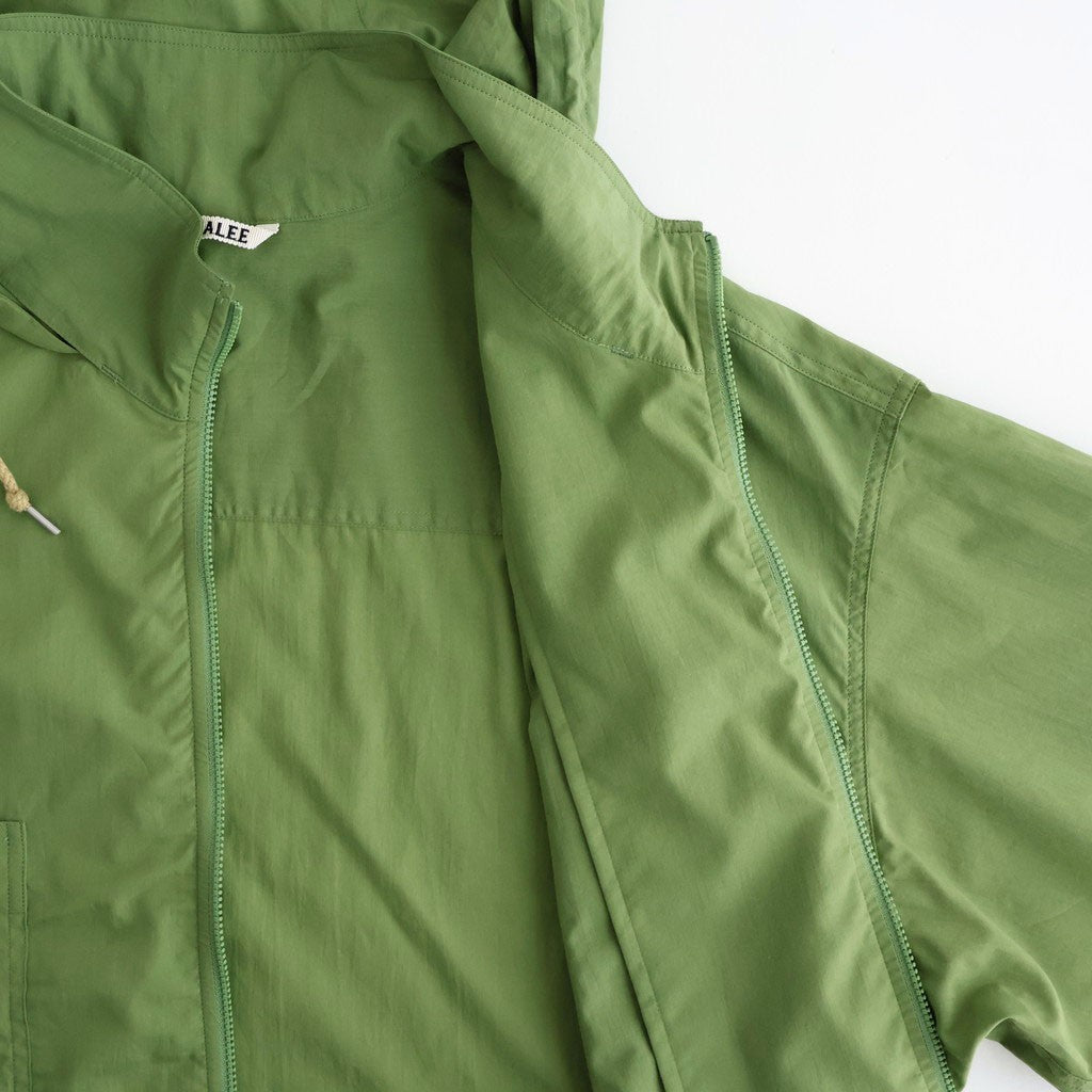 SUPER FINE COTTON LAWN HOODED BLOUSON #DUSTY GREEN [A26SB01CL]