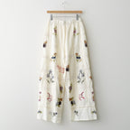 Embroidery Patchwork Trousers #ECRU [12610719]