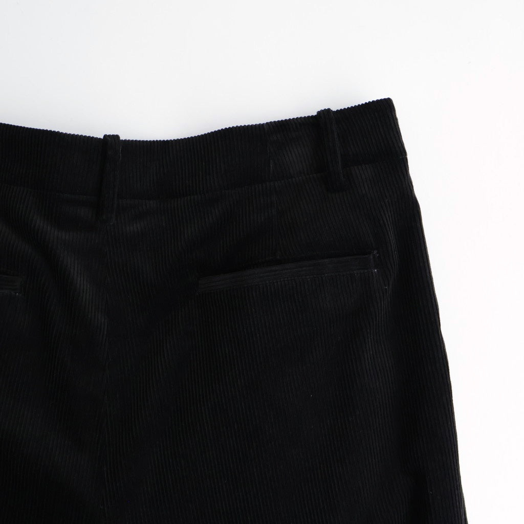 Suvin Corduroy Wide Straight Trousers #BLACK [GU253-40366]