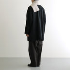 MERINO LAMBS WOOL SOCKSTOLE #BROWN MARL [R5128-AW25]