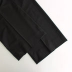 WOOL TROPICAL 3PLEATED WIDE-LEG TROUSERS #CARBON BLACK [YK25SS0898P]