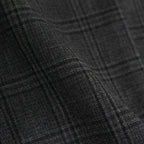 BLUEFACED WOOL CHECK SLACKS #CHARCOAL CHECK [A24AP04CB]