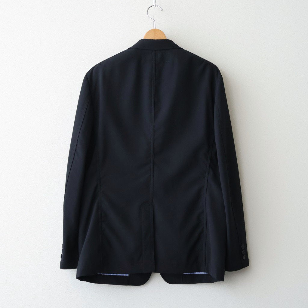 ウールポプリン 2ボタンジャケット #BLACK [HQ-J101-051]