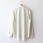 SUPER FINE WOOL STRIPE SHIRT #IVORY STRIPE [A25SS01WW]