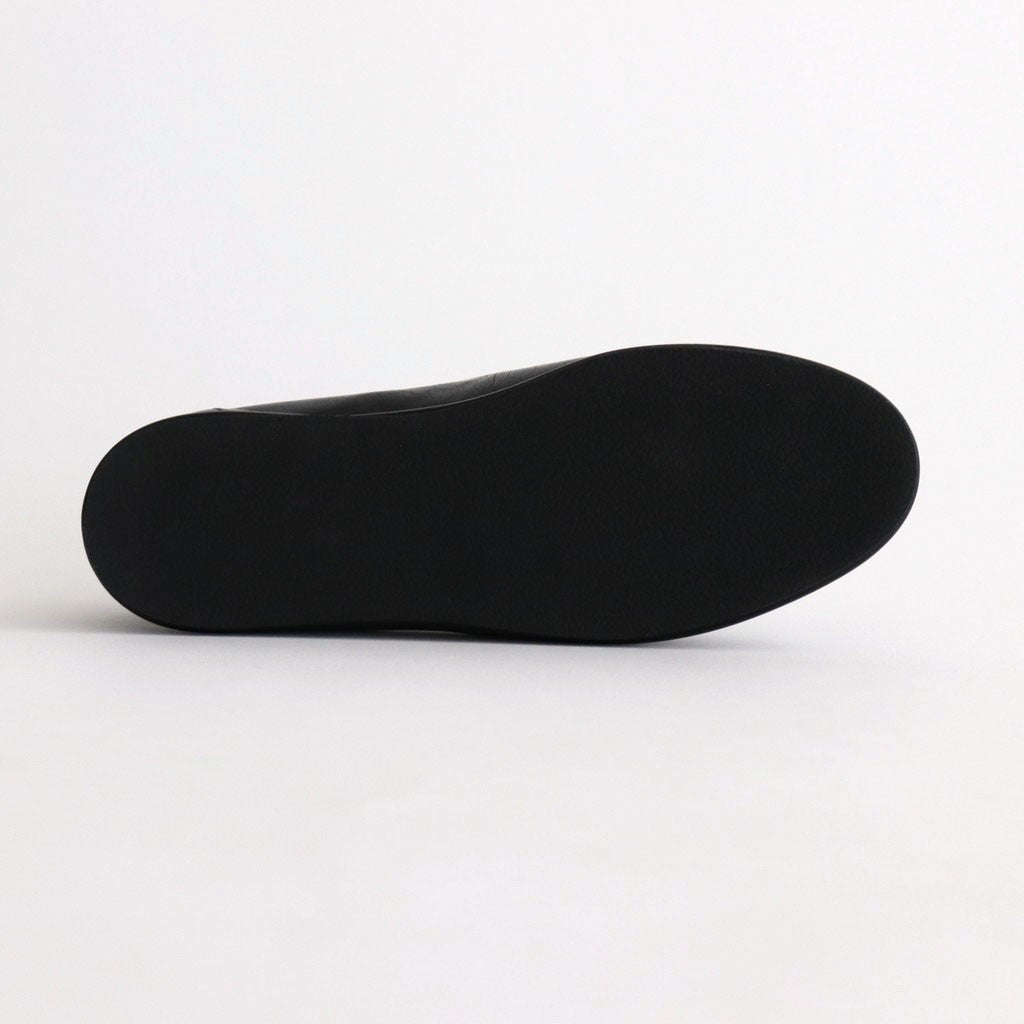 SOFT LEATHER LOAFERS #BLACK [A25AS08QD]