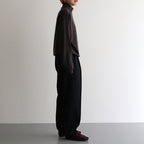 SUPER HIGH GAUGE SWEAT HALF ZIP P/O #DARK BROWN [A24AP03CU]