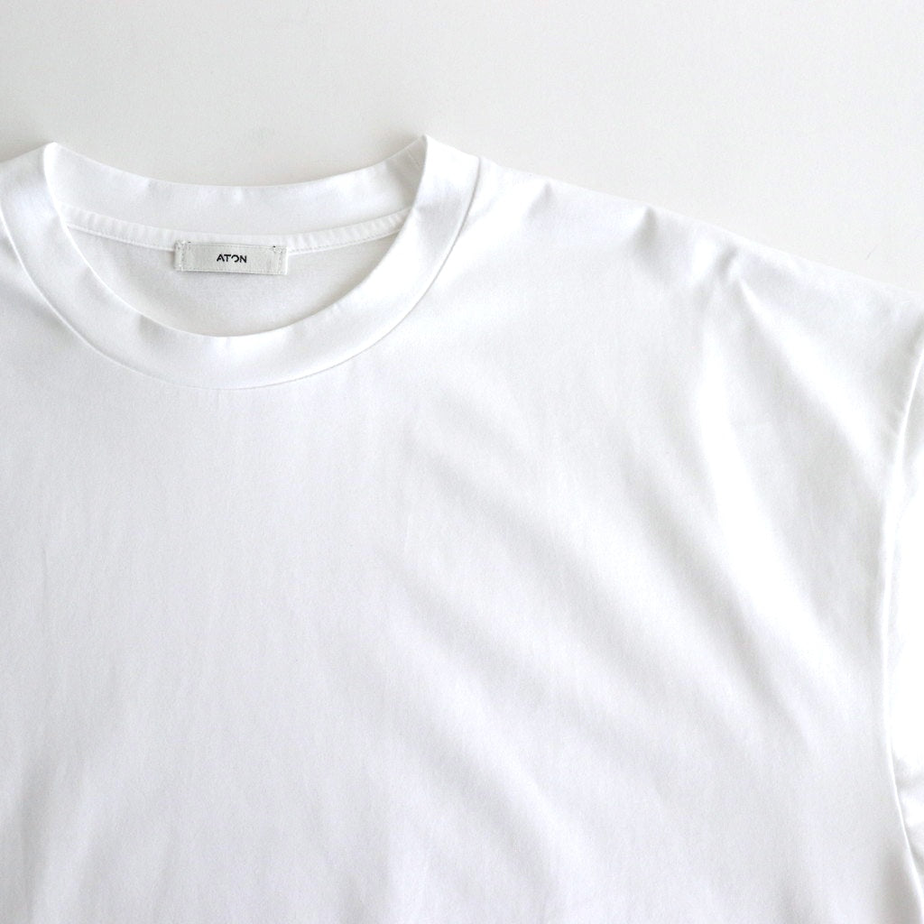 SUVIN 60/2 OVERSIZED T-SHIRT #WHITE [KKAGGM0015]