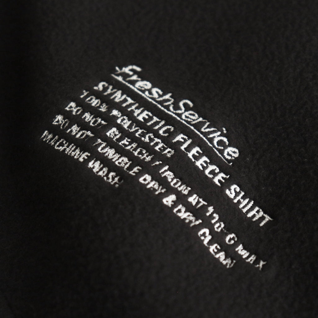 SYNTHETIC FLEECE SHIRT #BLACK [FSC243-30094]