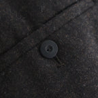 縮絨ウールタックワイドPT #DARK BROWN [D225-P303]