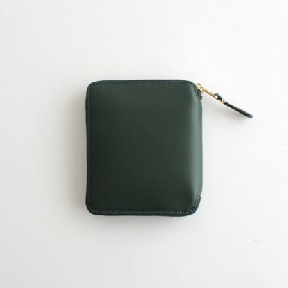 Bi-fold ZIP wallet - CLASSIC LEATHER LINE #BOTTLE GREEN [8Z-D002-051]