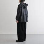 縮絨ウールワイドフーディー #CHARCOAL GRAY [D225-T391]