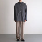 Solotex Twill L/S Oversized Box Shirt #GRAY [GM243-50324B]