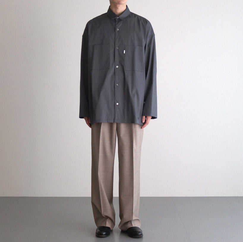 Solotex Twill L/S Oversized Box Shirt #GRAY [GM243-50324B]