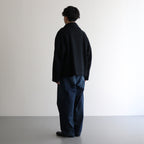 MELTON STAND COLLAR ZIP BLOUSON #BLACK [YK24FW0739B]