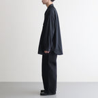 COOLFIBER OPEN COLLAR L/S SHIRT #BLACK [FSC241-50133]