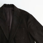 COW NUBUCK BLAZER #DARK BROWN [ST.1383]
