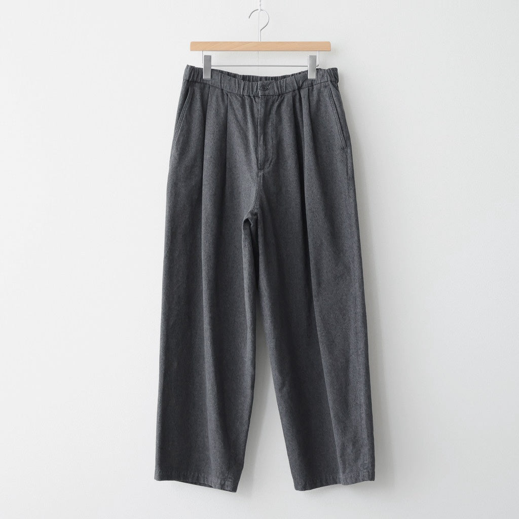 Sulfur Dyed Gabardine Two Tuck Easy Pants #GRAY [GM261-40201]