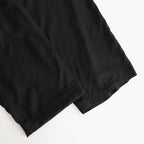 GARMENTDYED COTTON SILK TWILL EASY PANTS #BLACK [YK25SS001007P]