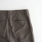 SUPER LIGHT WOOL TWO-TUCK SLACKS #TOP BROWN [A26AP05OS]