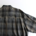 SUPER LIGHT WOOL CHECK SHIRT #CHARCOAL GRAY CHECK [A24AS01LC]