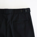3pleated Wide-leg Trousers #BLACK [YK25FW01051P]