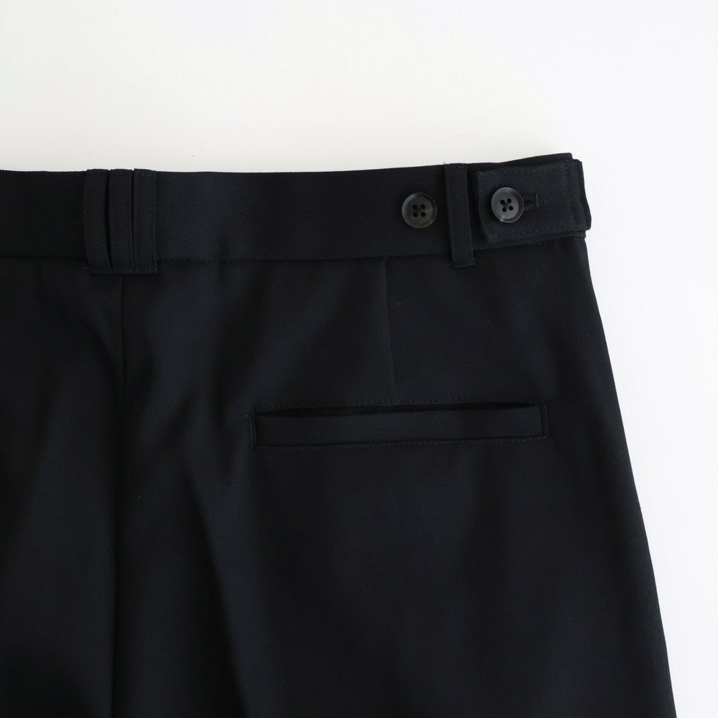 3pleated Wide-leg Trousers #BLACK [YK25FW01051P]