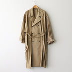 DETACHABLE WIDE TRENCH COAT #KHAKI [YK24FW0736C]