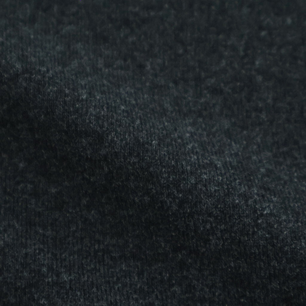 HIGH TWIST WOOL KNIT V-NECK P/O #CHARCOAL [A25AV02CK]