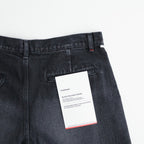 Selvage Denim Two Tuck Pants #BLACK DARK FADE [GU263-40061DB]